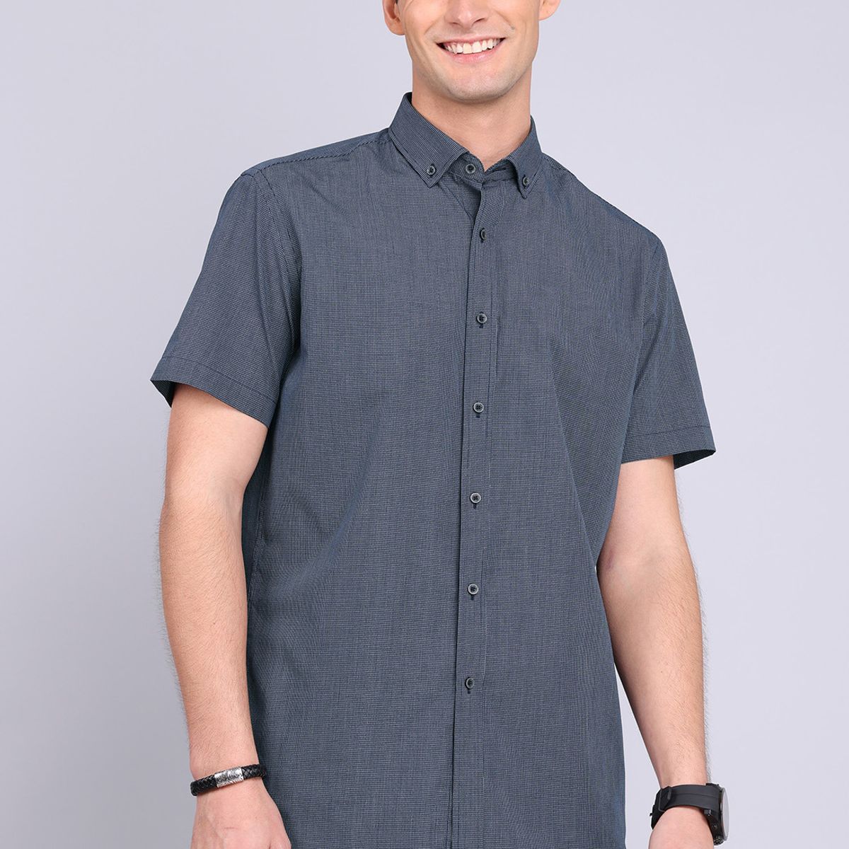 GUY LAROCHE - Camisa Cuadros Manga Corta Guy Laroche GUY LAROCHE