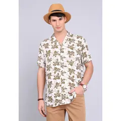 GUY LAROCHE - Camisa Flores Manga Corta GUY LAROCHE_.