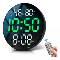 GENERICO - Reloj de Pared Digital o Inteligente Control Remoto y Alarma