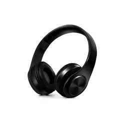 TECMASTER - Audífonos Bluetooth 5.3 RGB Plegable Multifuncionales SD/MP3 - Negro