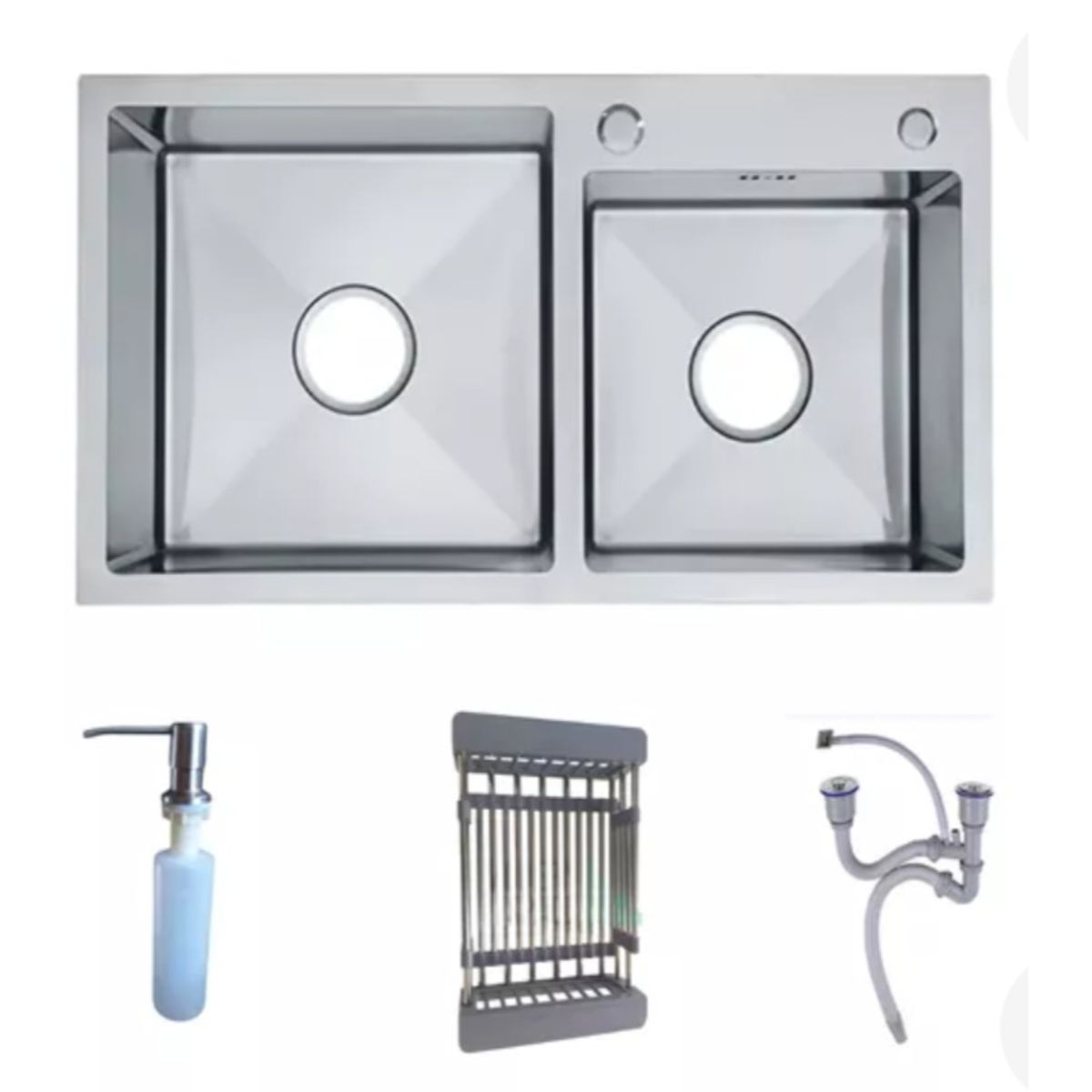 MODERN SPACE - Lavaplatos 78x43 Cm Deluxe + Rejilla Y Dispensador