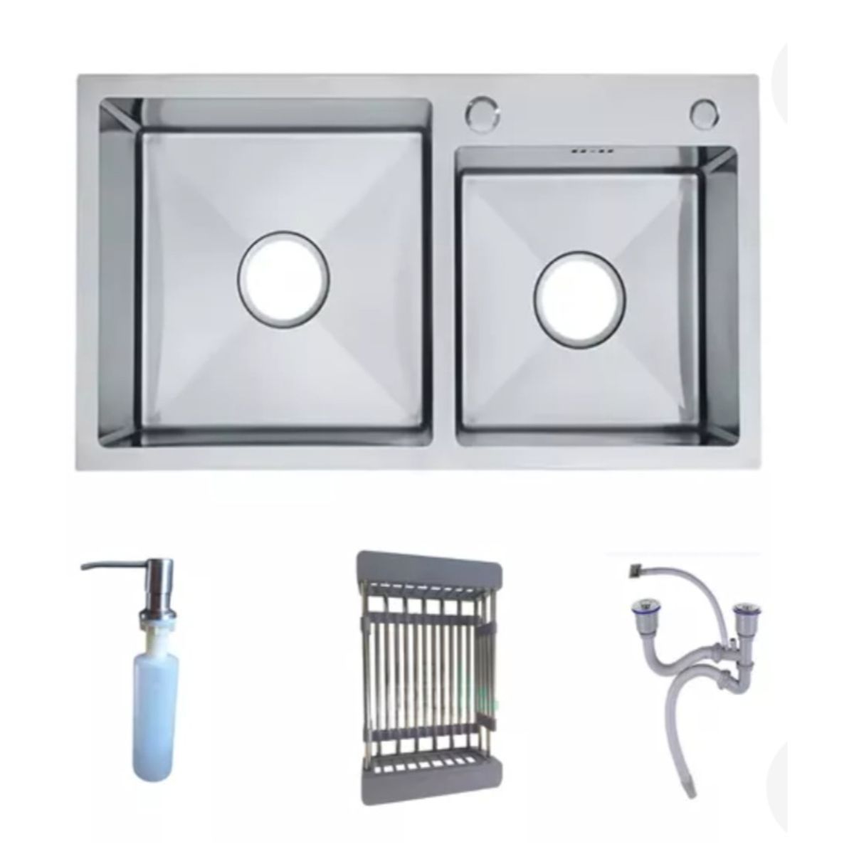 MODERN SPACE - Lavaplatos 78x43 Cm Deluxe + Rejilla Y Dispensador