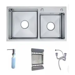 MODERN SPACE - Lavaplatos 78x43 Cm Deluxe + Rejilla Y Dispensador