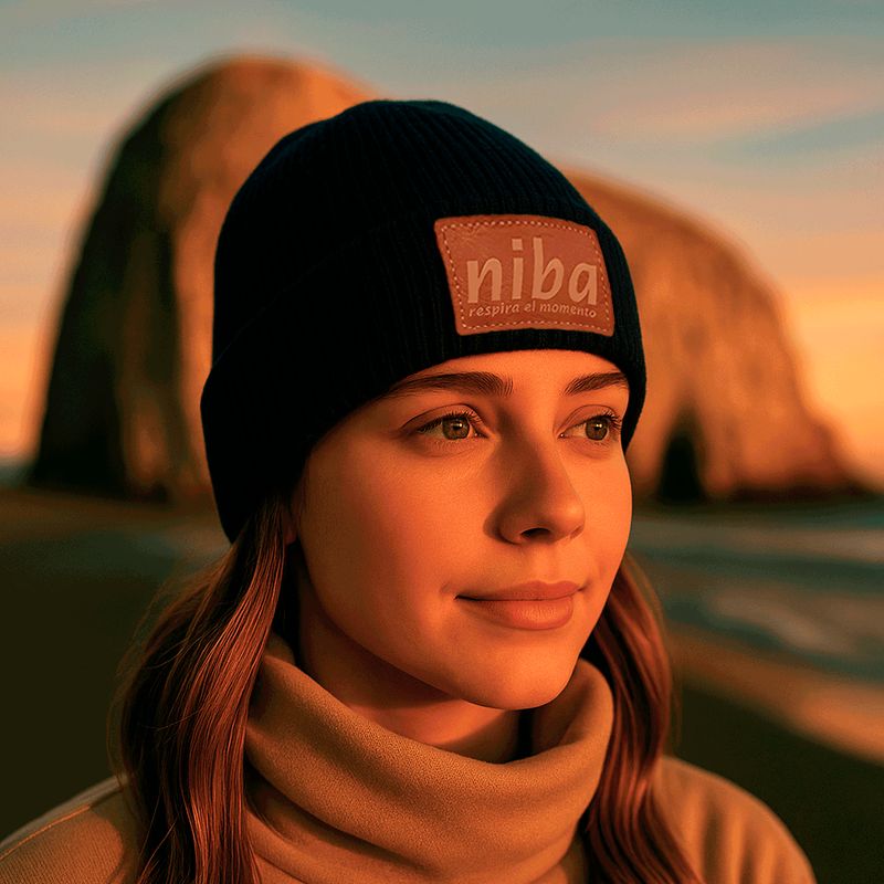 NIBA - Gorro Lana Las Nalcas Azul Marino Niba