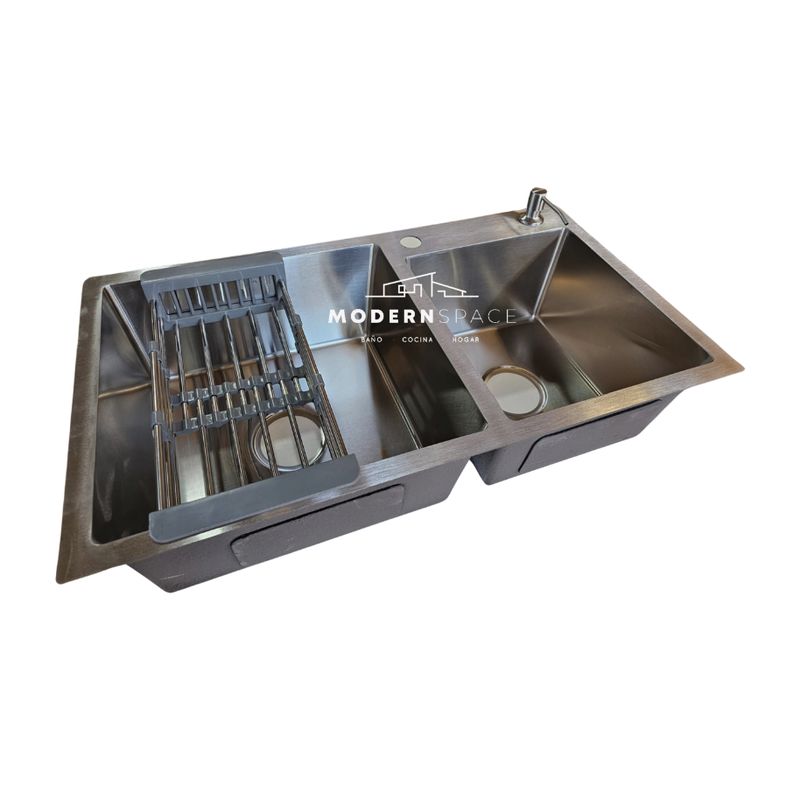 MODERN SPACE - Lavaplatos 80x45 Cm Deluxe + Rejilla Y Dispensador