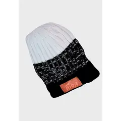 NIBA - Gorro Lana Río Maule Negro Blanco