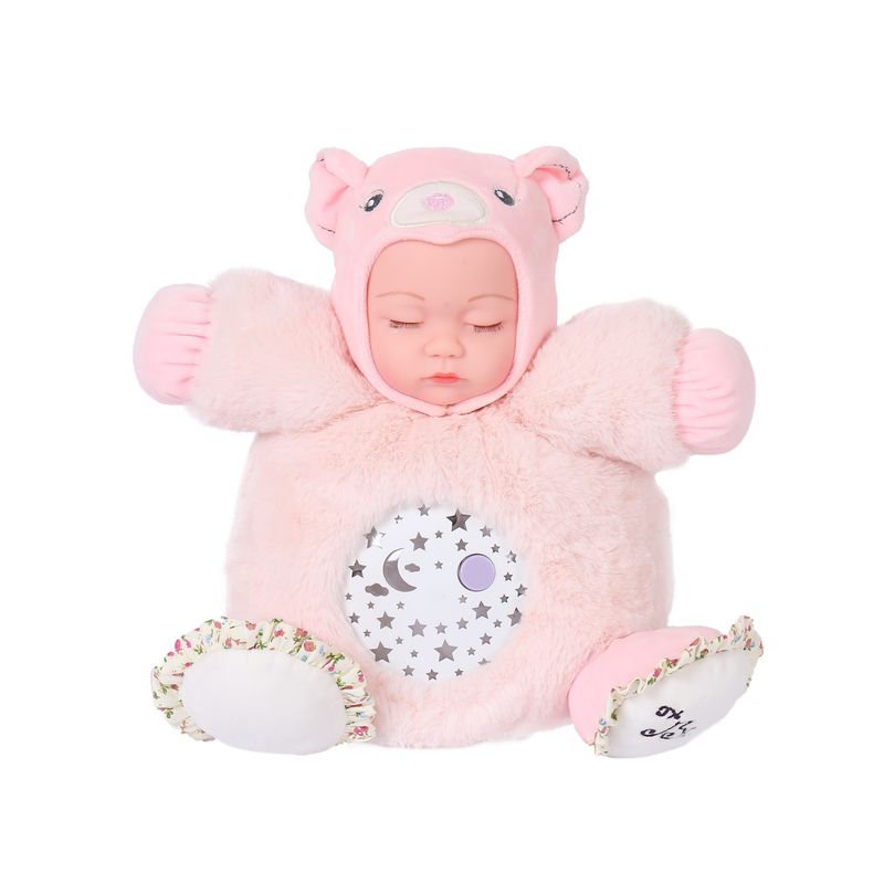 MUÑECAS REBORN - Proyector Para Bebes Oso Rosa Musical Reborn
