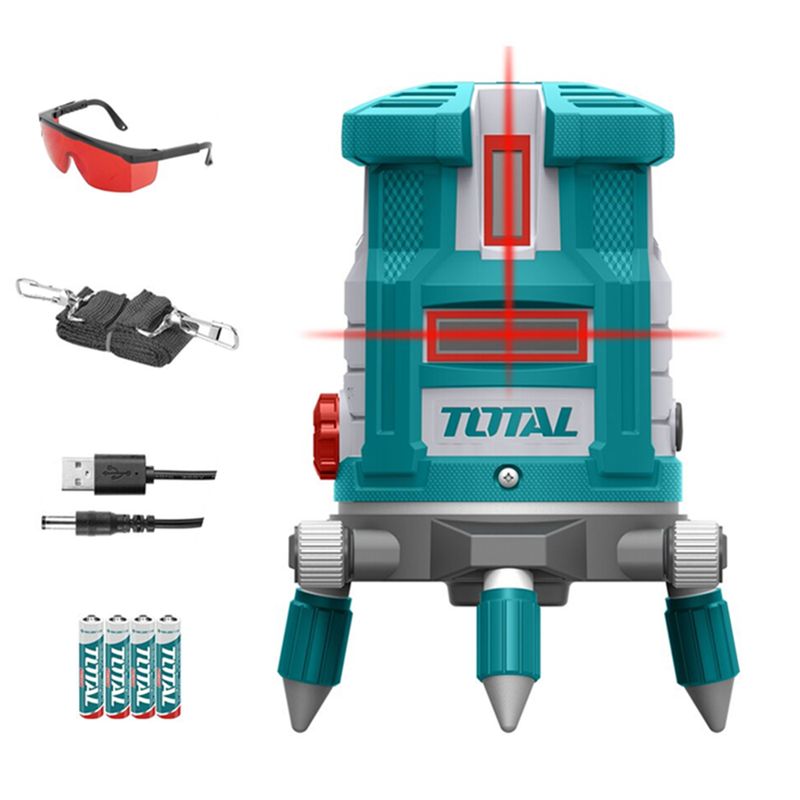 TOTAL TOOLS - Nivel Laser Autonivelante Linea Roja 360° Total