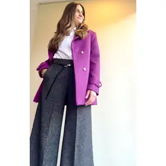 MARA MORE - CHAQUETÓN ESTILO MARINO DE COLOR MAGENTA