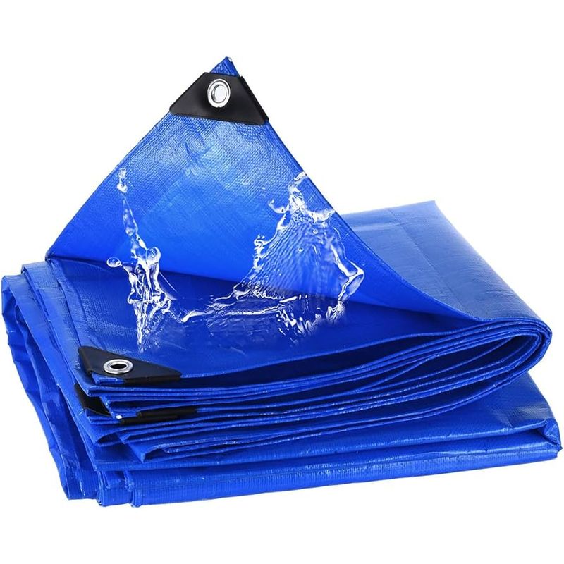 GENERICO - Lona Tarpaulin Impermeable Multiuso 2x9 MTS AZUL