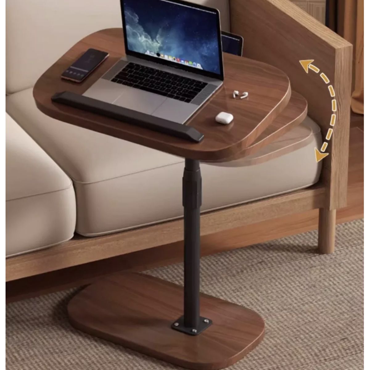 HOMER DESIGN - Mesa De Centro Lateral Living Rectangular Para Trabajo 30x45cm