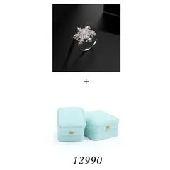 SHANDIAN - Anillo de nieve plateado para girar regalos de navidad