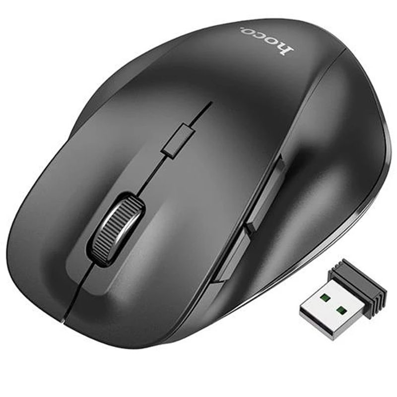 HOCO - Mouse Inalámbrico ergonómico HOCO GM24 negro