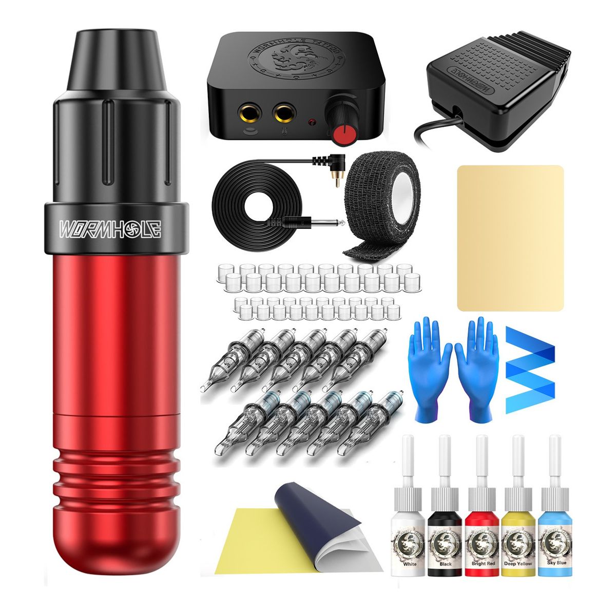 U BUY - Kit De Tatuaje Pen Wormhole T1 Profesional Mas Accesorios