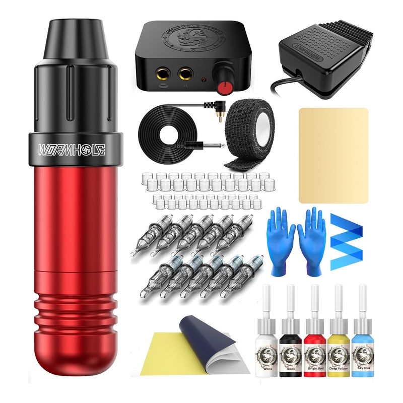 U BUY - Kit De Tatuaje Pen Wormhole T1 Profesional Mas Accesorios