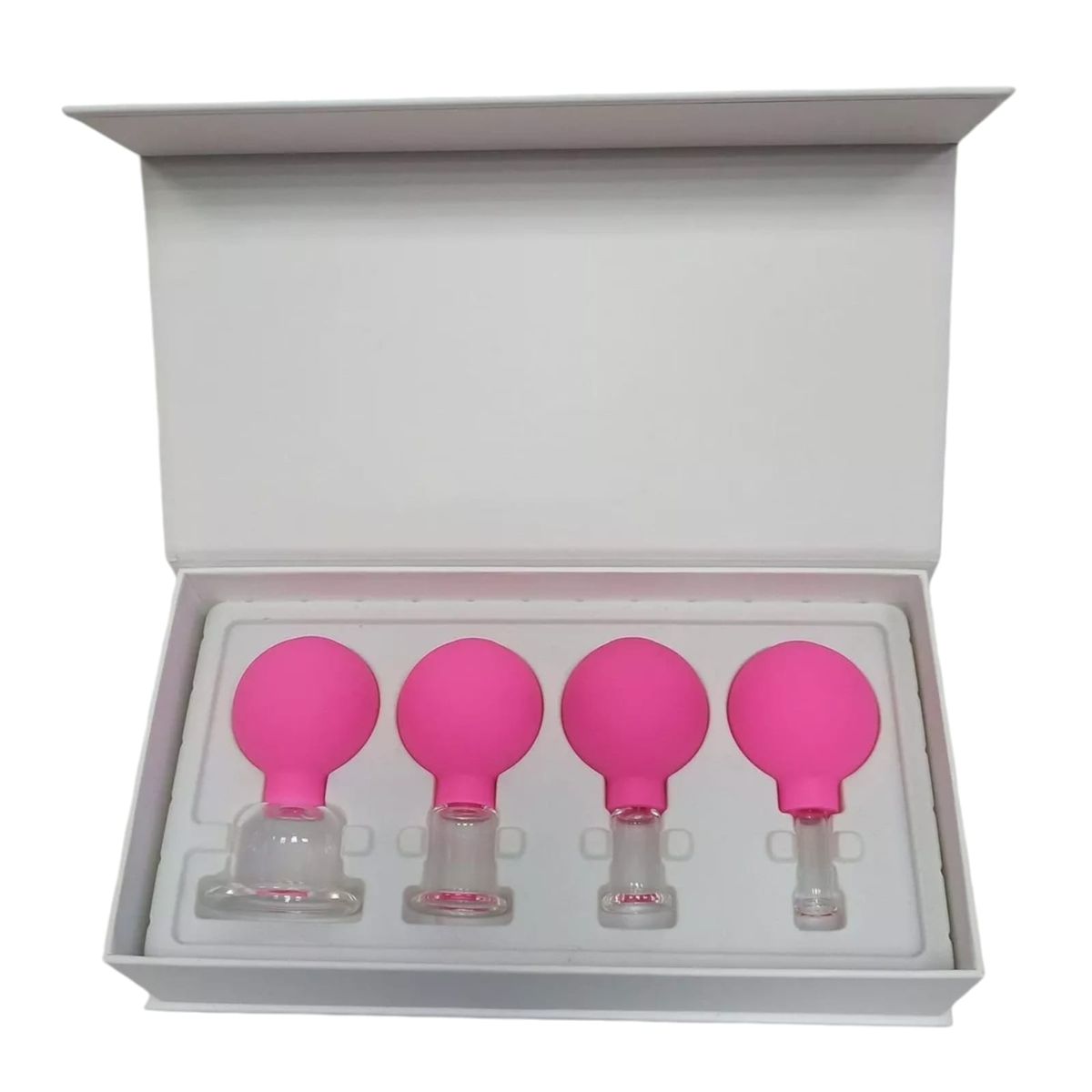 GENERICO - Ventosas Masajeador Facial Anticelulítico De Silicona 4P AZUL