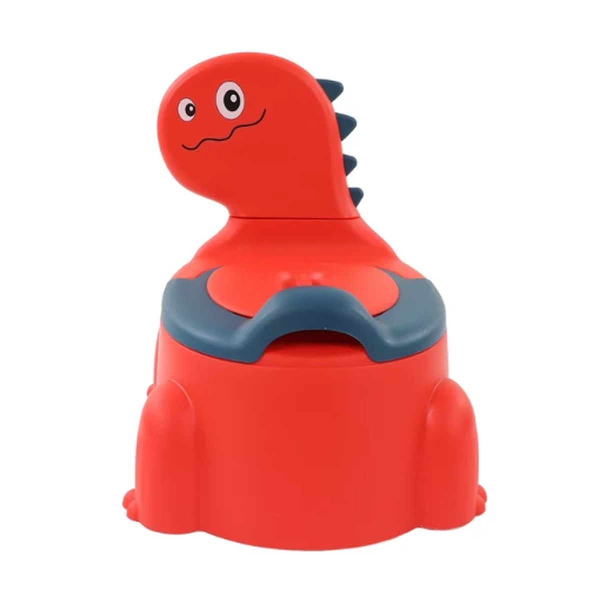 GENERICO - Bacinica Infantil Diseño Dinosaurio - Primer Baño - Rojo