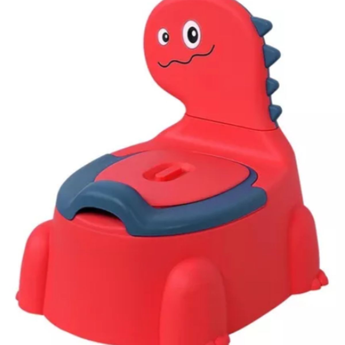 GENERICO - Bacinica Infantil Diseño Dinosaurio - Primer Baño - Rojo