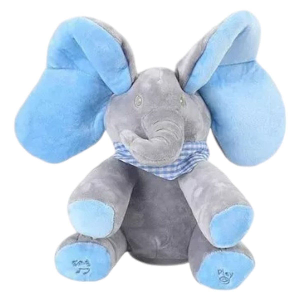GENERICO - Elefante Interactivo Musical Con Orejas Móviles AZUL