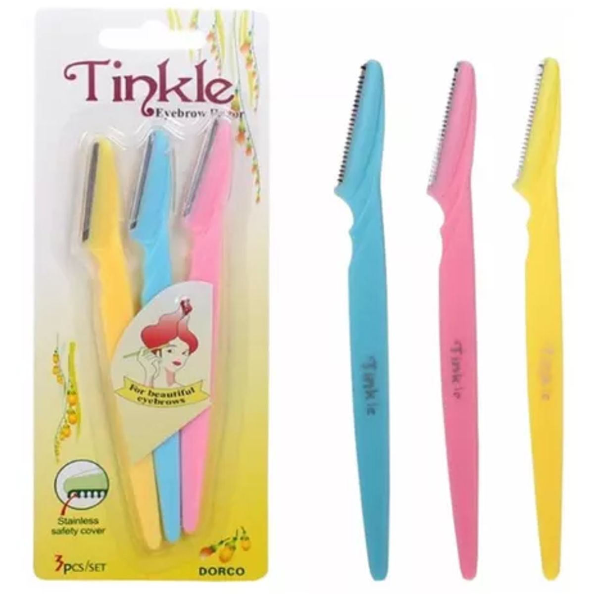 GENERICO - Set 3 Perfiladores Depilacion Cejas, Bozo, Etc