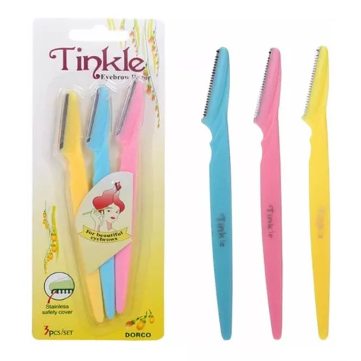 GENERICO - Set 3 Perfiladores Depilacion Cejas, Bozo, Etc