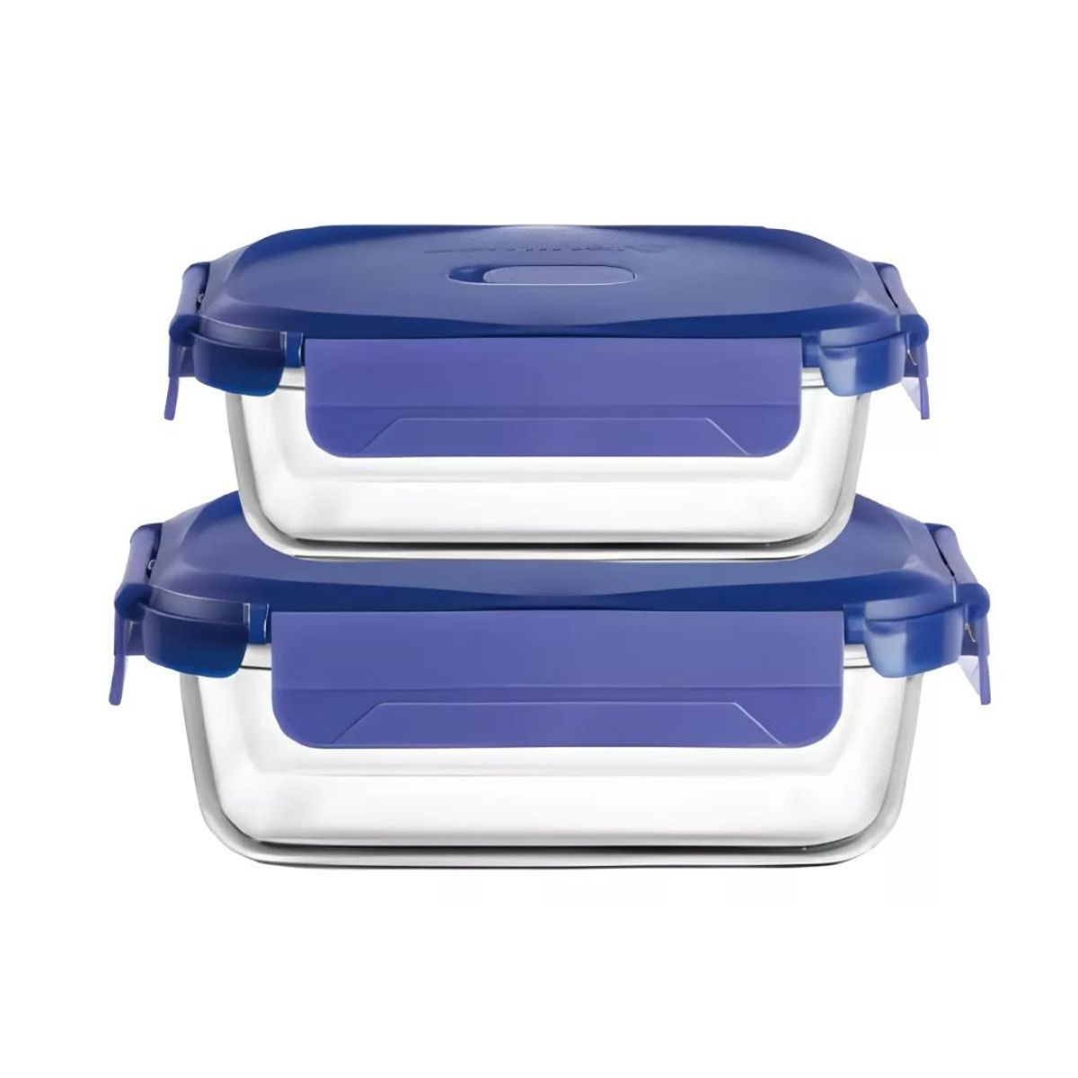 LUMINARC - Set 2 Taper Hermeticos Rectangulares Vidrio Luminarc (650 - 370 ML)