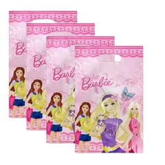 GENERICO - Pack de 10 bolsas para cotillón piñata barbie