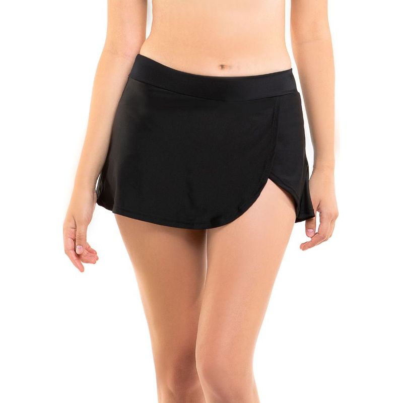 SAMIA - Bikini short falda negro SAMIA