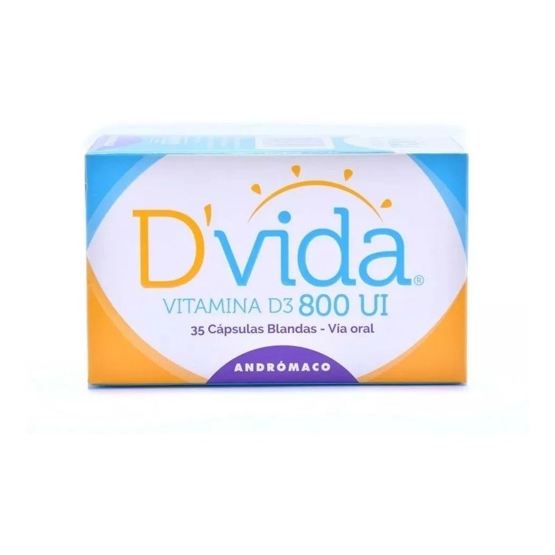 NUTRAPHARM - Dvida Vitamina D3 800 Ui 35 Cápsulas Blandas