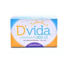 NUTRAPHARM - Dvida Vitamina D3 800 Ui 35 Cápsulas Blandas