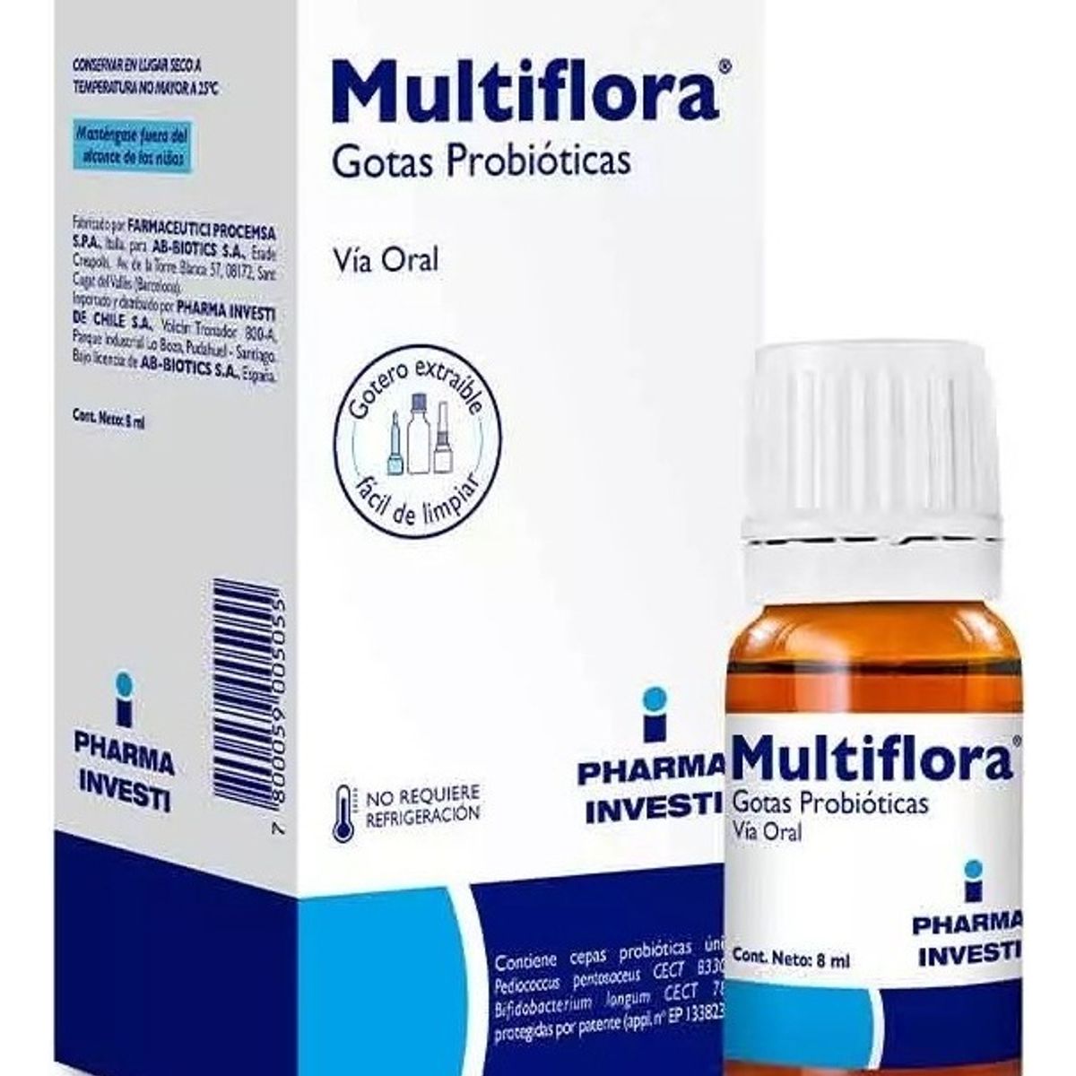 NUTRAPHARM - Multiflora Solución Para Gotas Orales 8 Ml