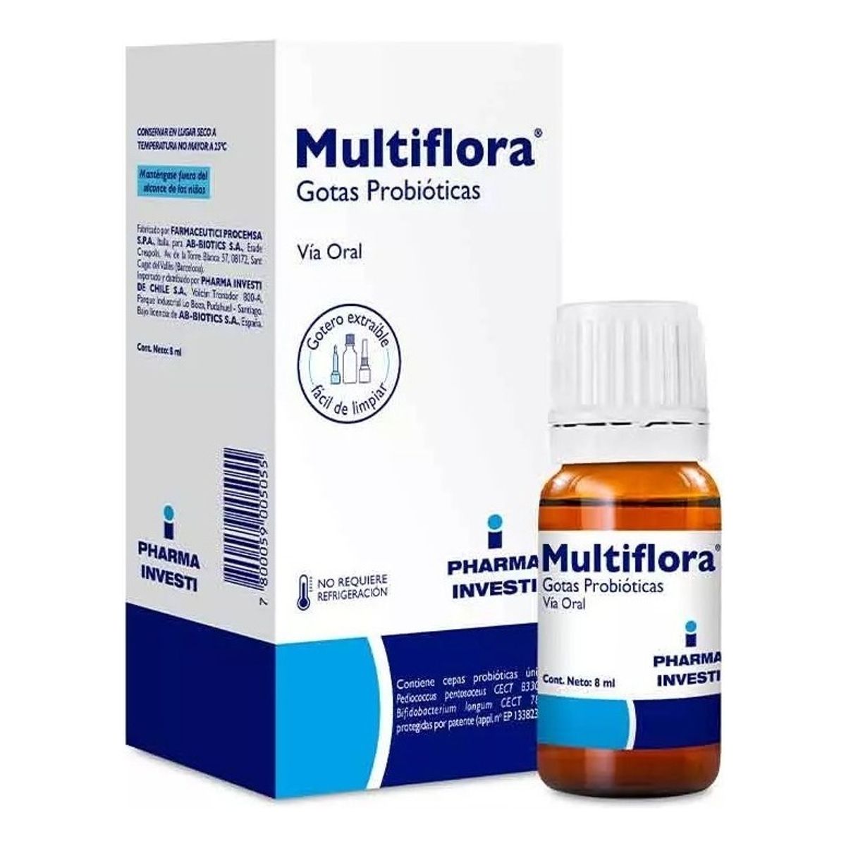 NUTRAPHARM - Multiflora Solución Para Gotas Orales 8 Ml