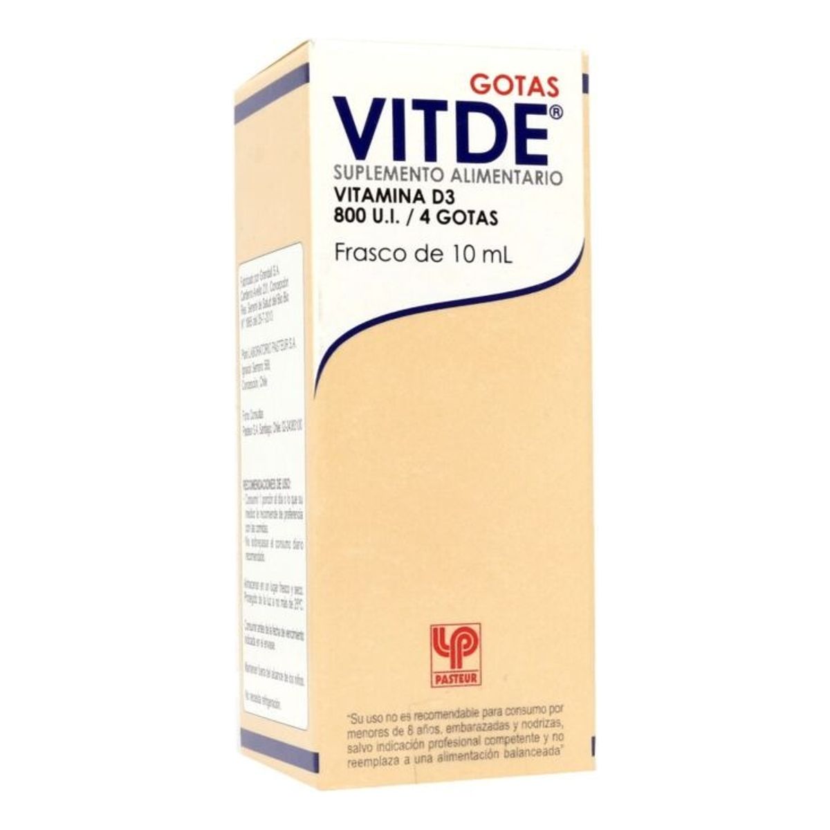 NUTRAPHARM - Pasteur Vitde Gotas Vitamina D3 800 Ui  4 Gts Gotas 10 Ml