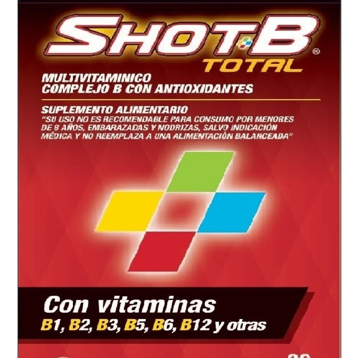 NUTRAPHARM - Multivitamínico Shot B Total 30 Cápsulas