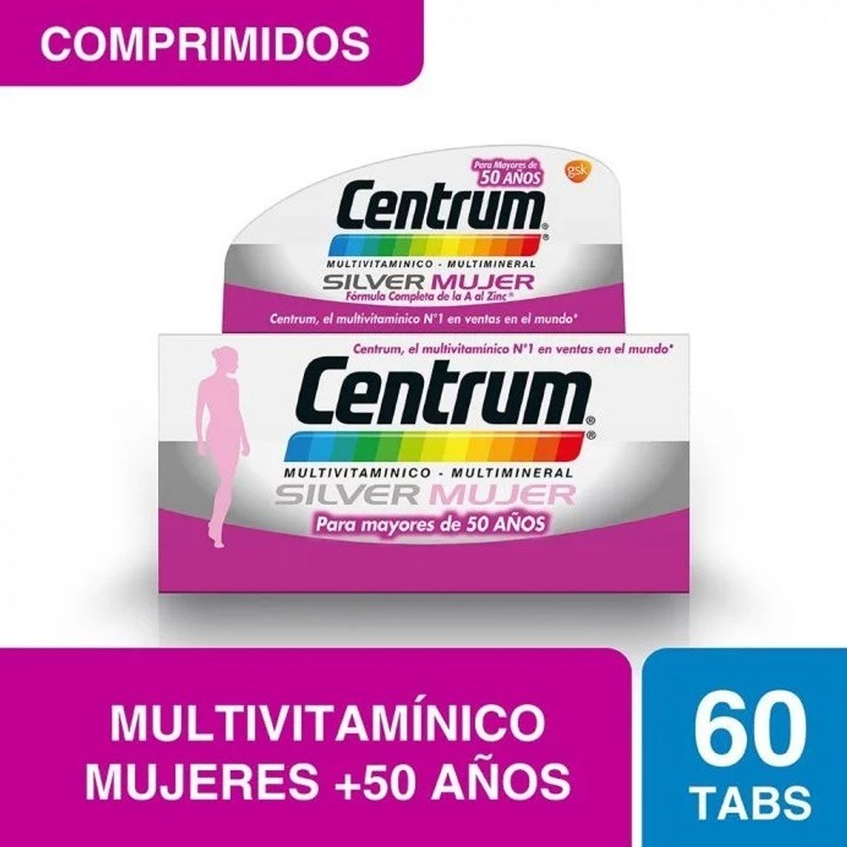 NUTRAPHARM - Centrum Silver Mujer Multivitamínico 60 Comprimidos