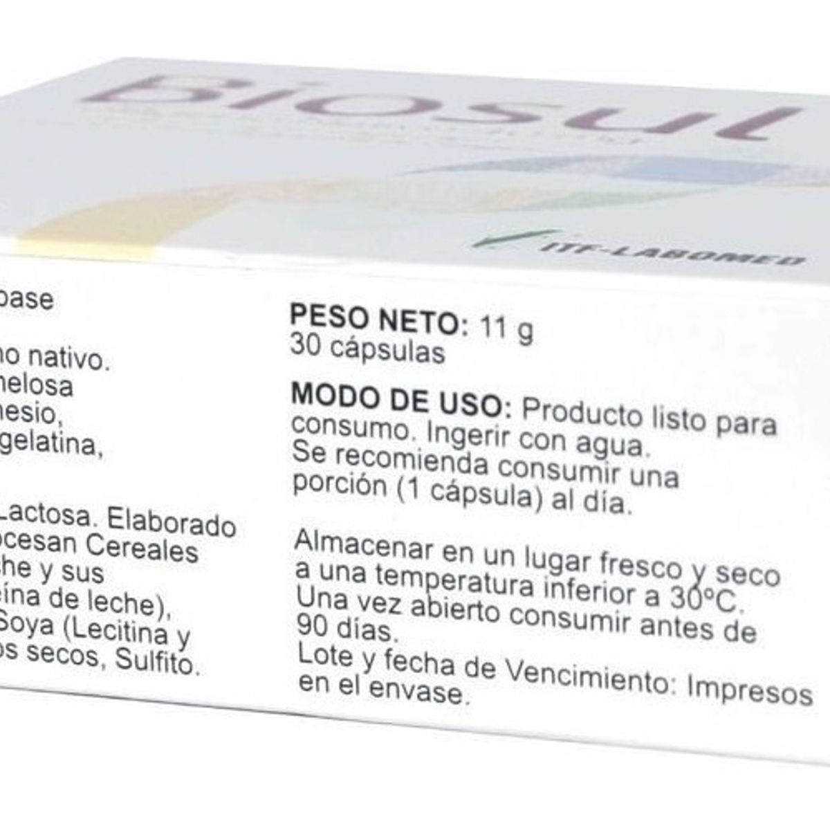NUTRAPHARM - Biosul 40 Mg 30 Cápsulas