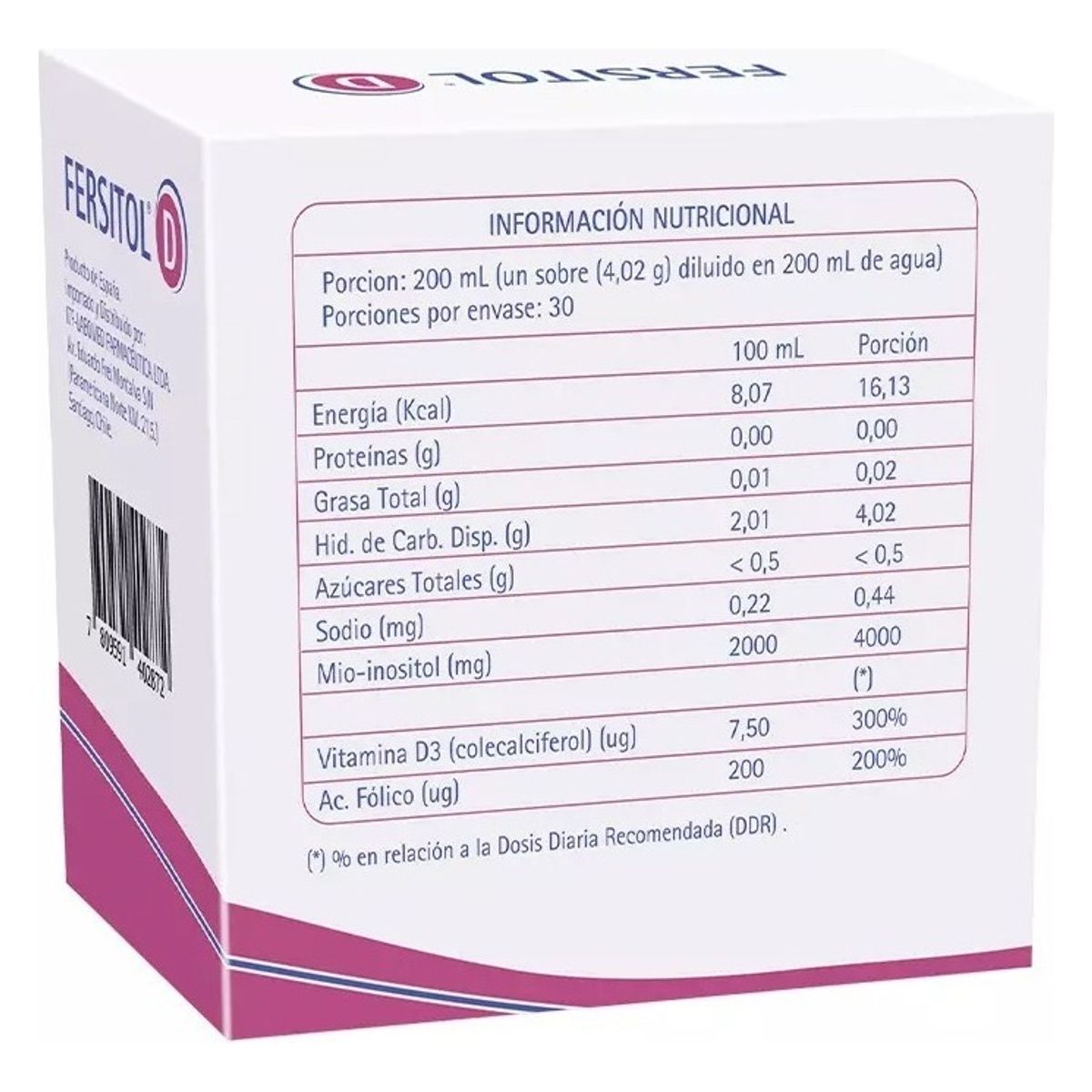 GENERICO - Fersitol-d Polvo Solucion Oral 30 Sobres