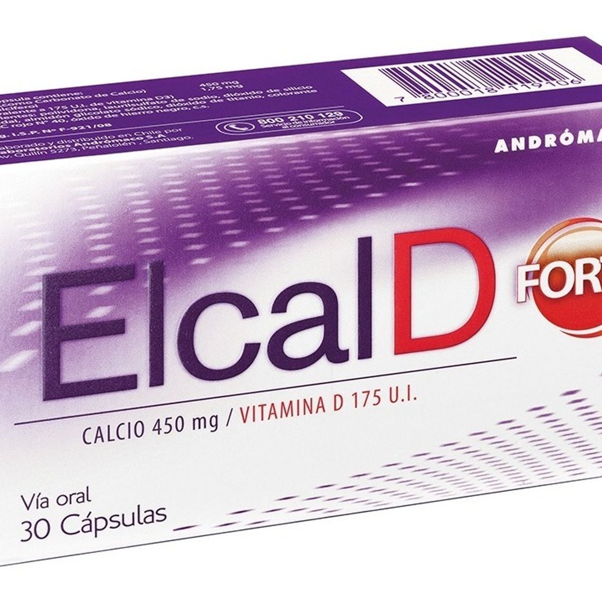 ANDROMACO - Elcal D Forte 30 Capsulas