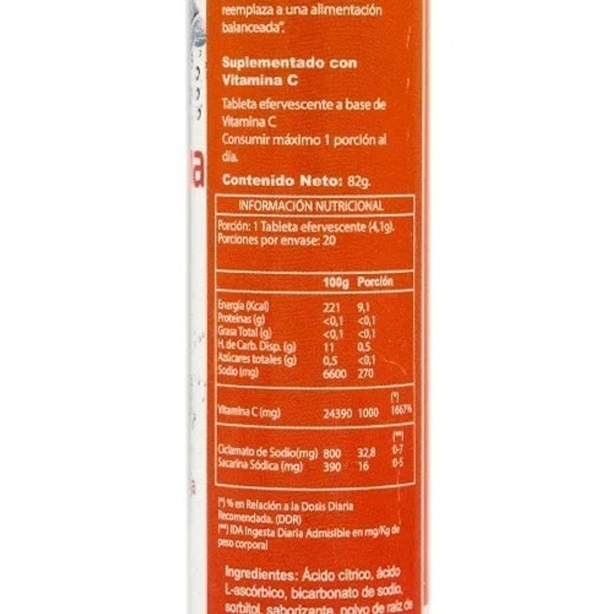 GERMAN ENERGY - Vitamina C Efervescente 1000mg X20tab pack 8 Un German E