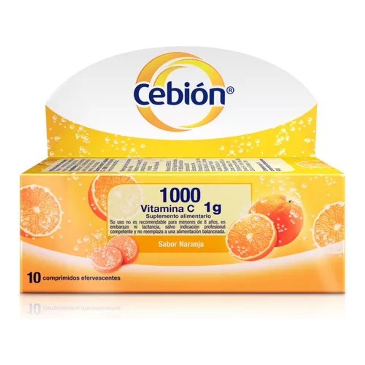 NUTRAPHARM - Cebión Vitamina C 1000 Mg X 10 Comprimidos Efervescentes