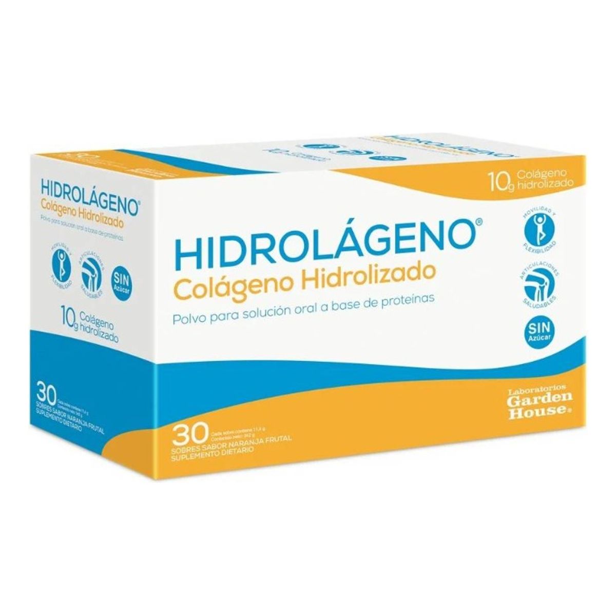 NUTRAPHARM - Hidrolágeno Colágeno Hidrolizado 30 Sobres