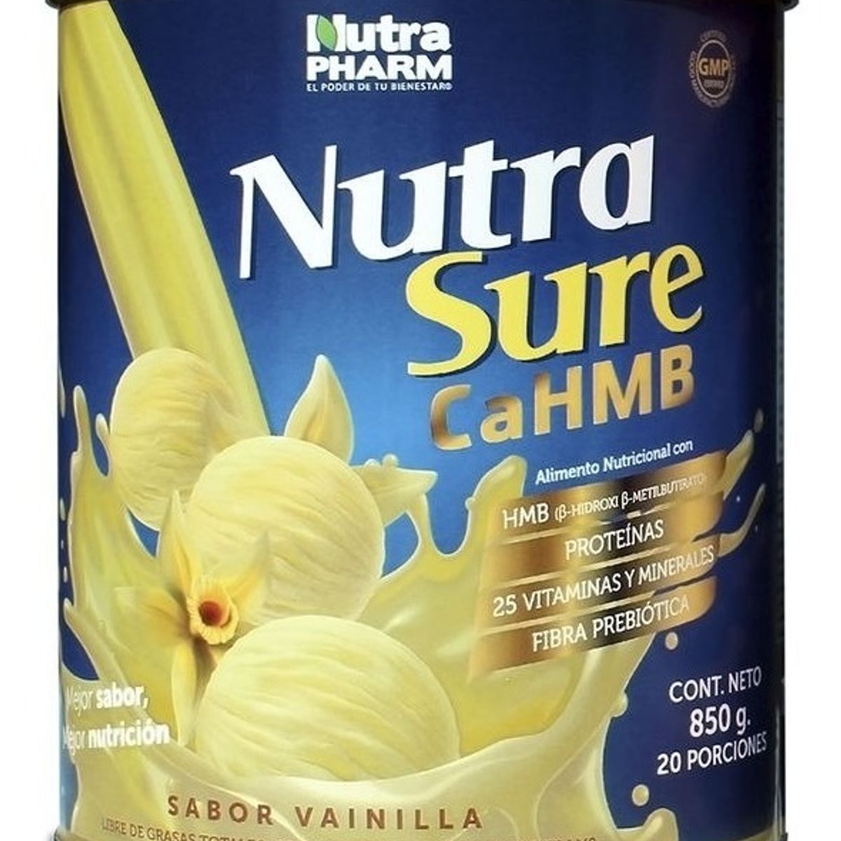 NUTRAPHARM - Nutrasure Cahmb Sabor Vainilla X 850 Gr Nutrapharm