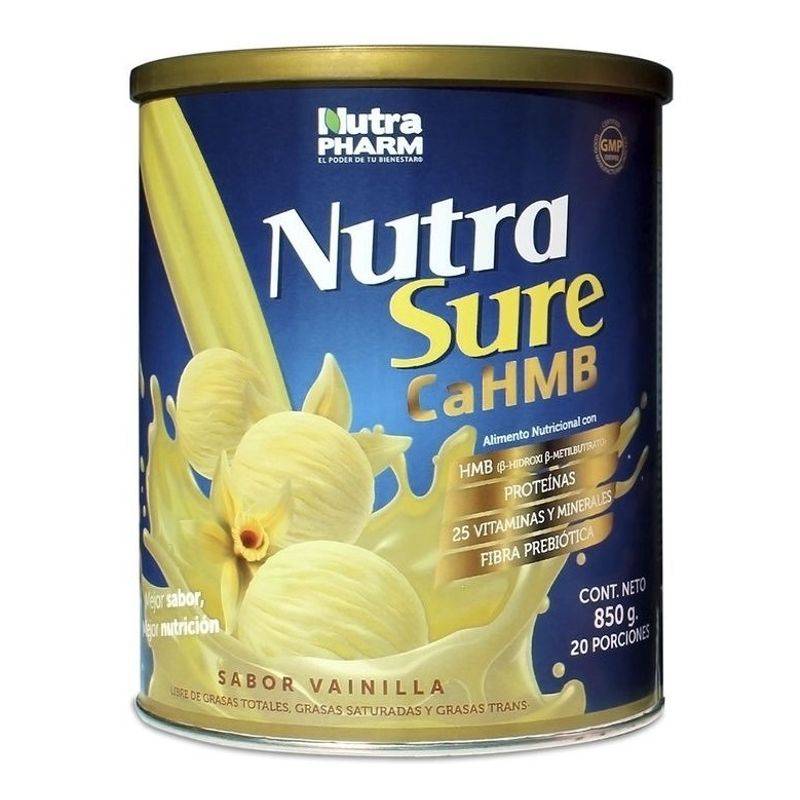 NUTRAPHARM - Nutrasure Cahmb Sabor Vainilla X 850 Gr Nutrapharm