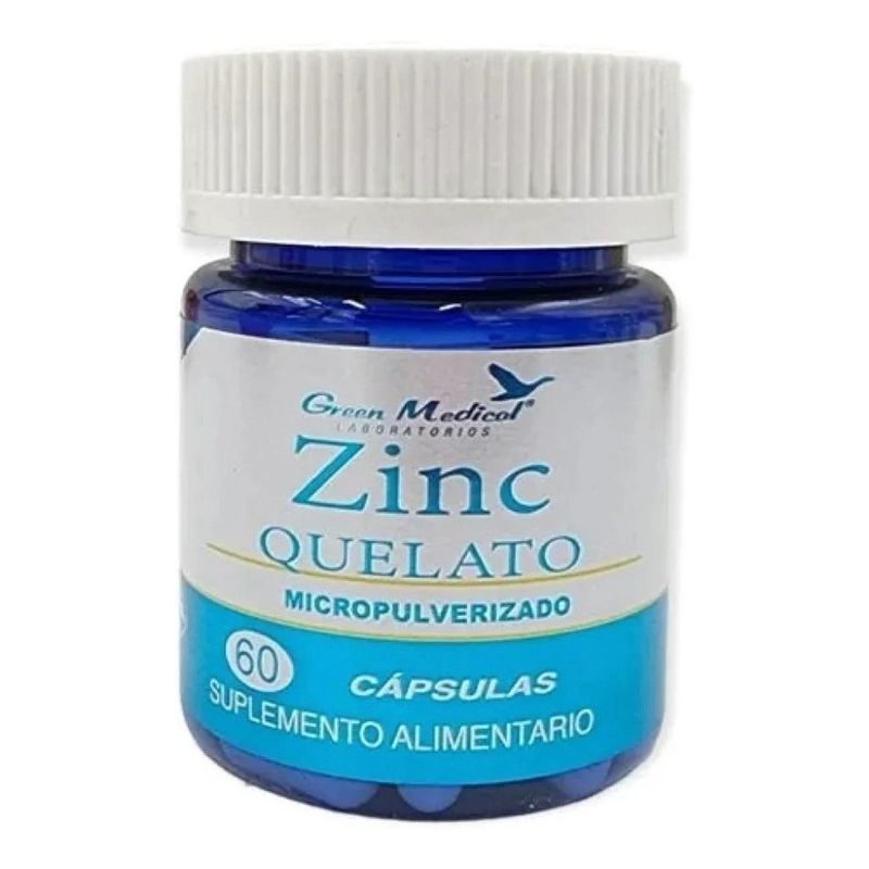 GREEN MEDICAL - Zinc Quelato Cápsulas X 60 Green Medical