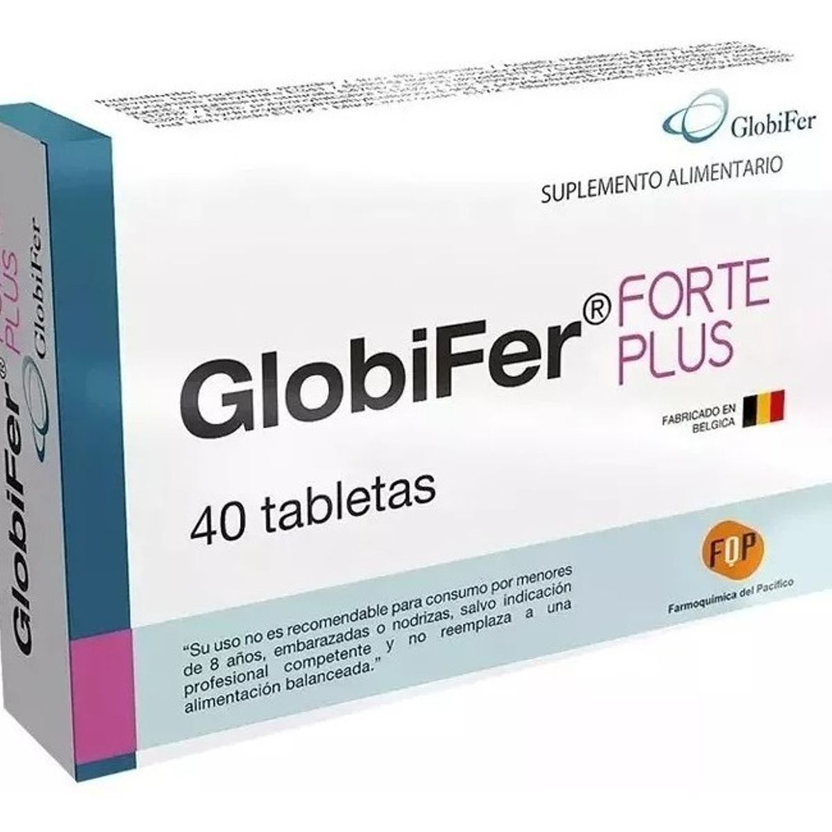 NUTRAPHARM - Globifer Forte Plus 40 Tab hierro Hermico+ Ac Folico + B12