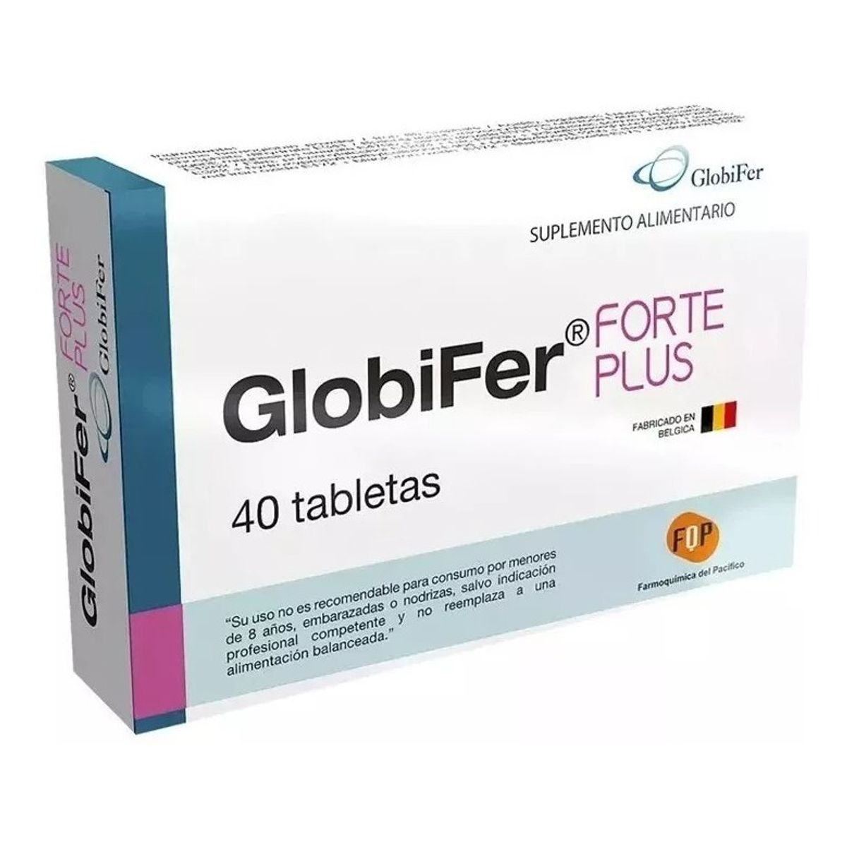 NUTRAPHARM - Globifer Forte Plus 40 Tab hierro Hermico+ Ac Folico + B12