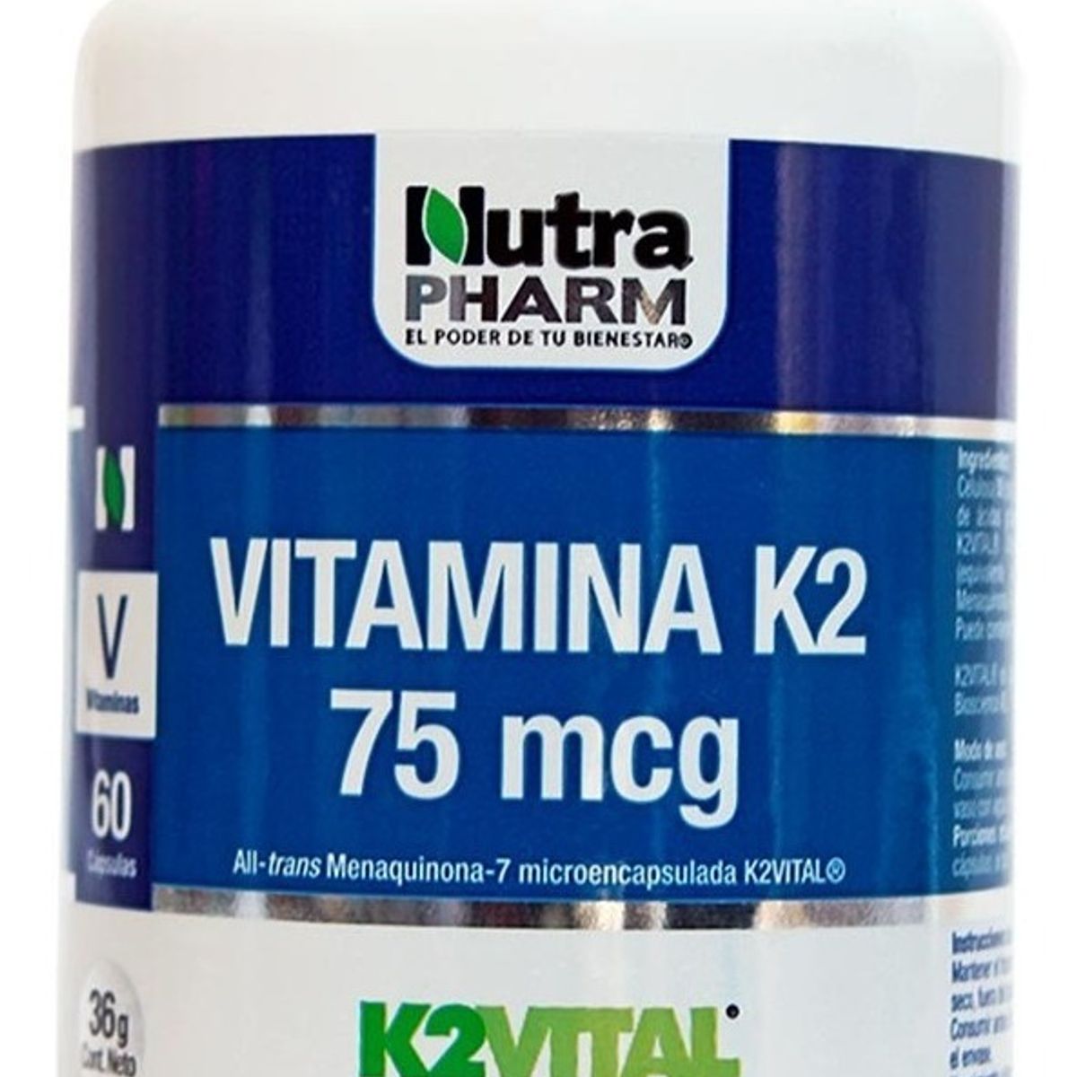 NUTRAPHARM - Vitamina K2 60 Cápsulas Nutrapharm