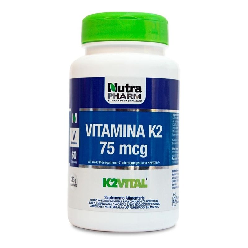 NUTRAPHARM - Vitamina K2 60 Cápsulas Nutrapharm
