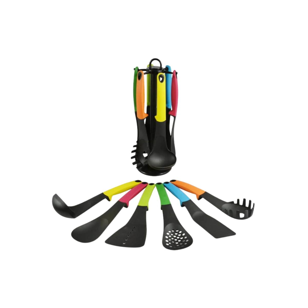 Set 6 Utensilios Cocina Antiadherentes Mango Silicona - Multicolor, marca IMPORTCLICK - Foto 2