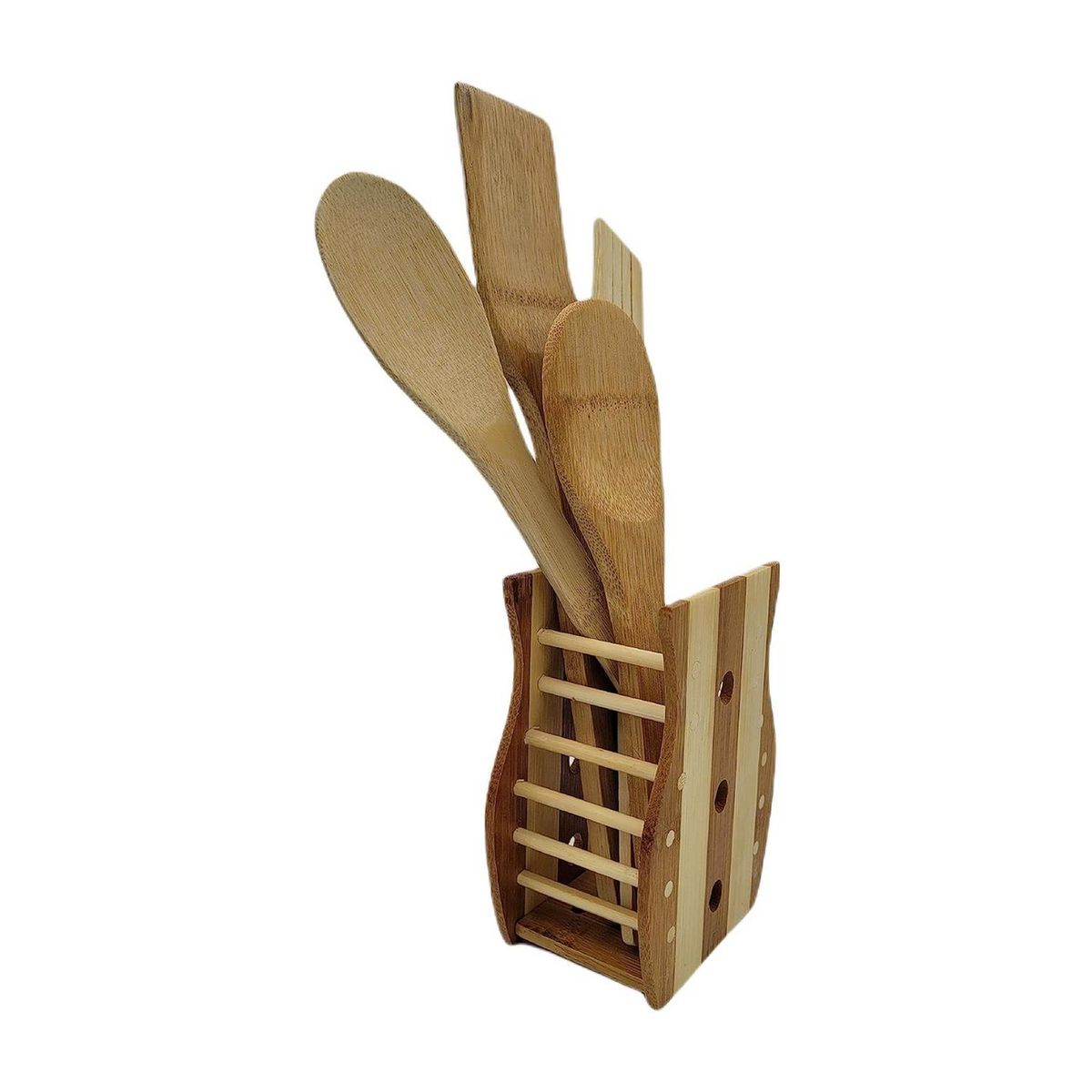 IMPORTCLICK - Set 3 Utensilios Cocina Madera 30 CM